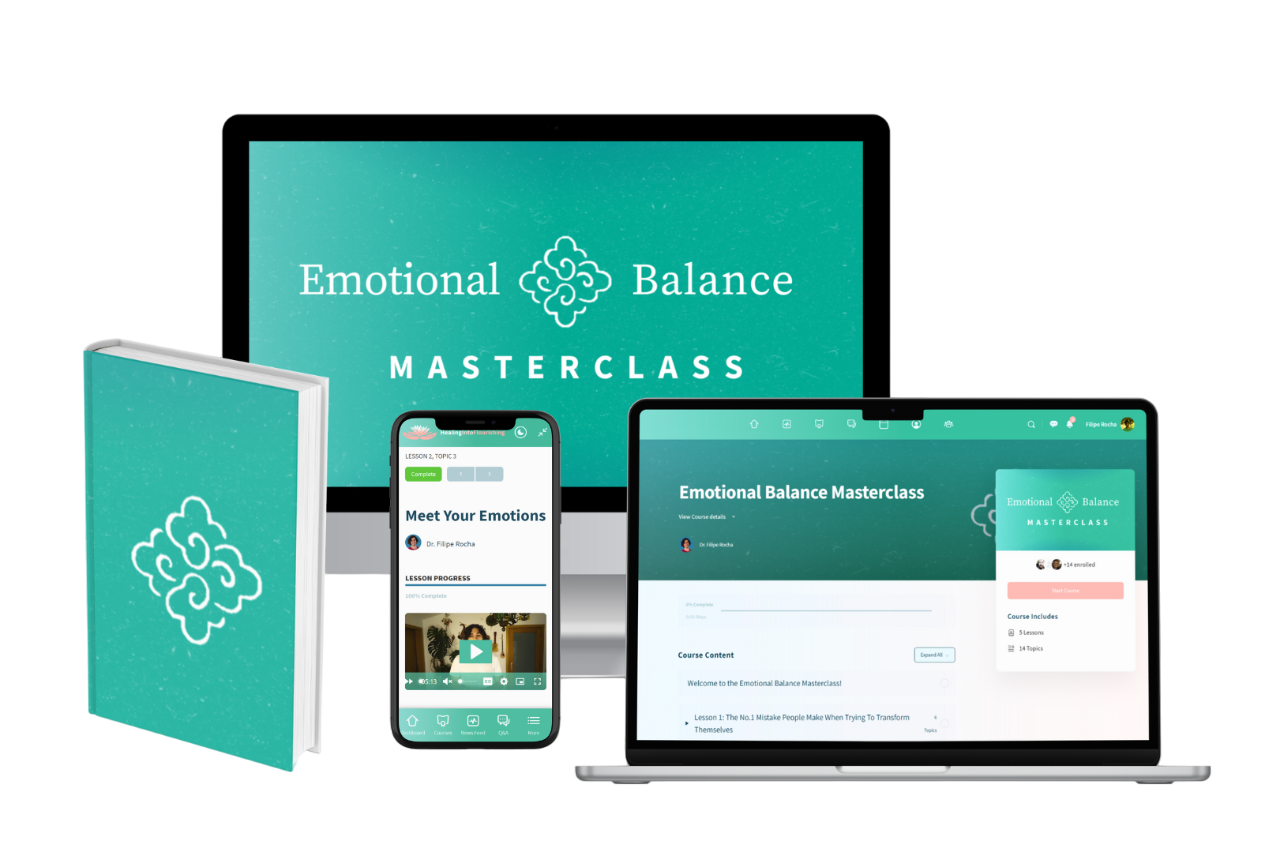 Emotional Balance Masterclass LIVE - Emotional Balance Masterclass product presentation transparent